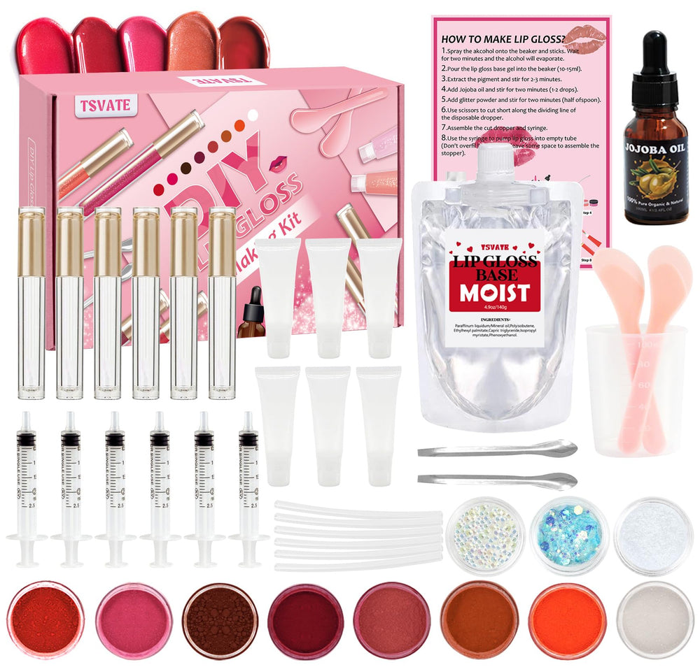 TSVATE lip gloss base clear 140g ready for customization with color pigments