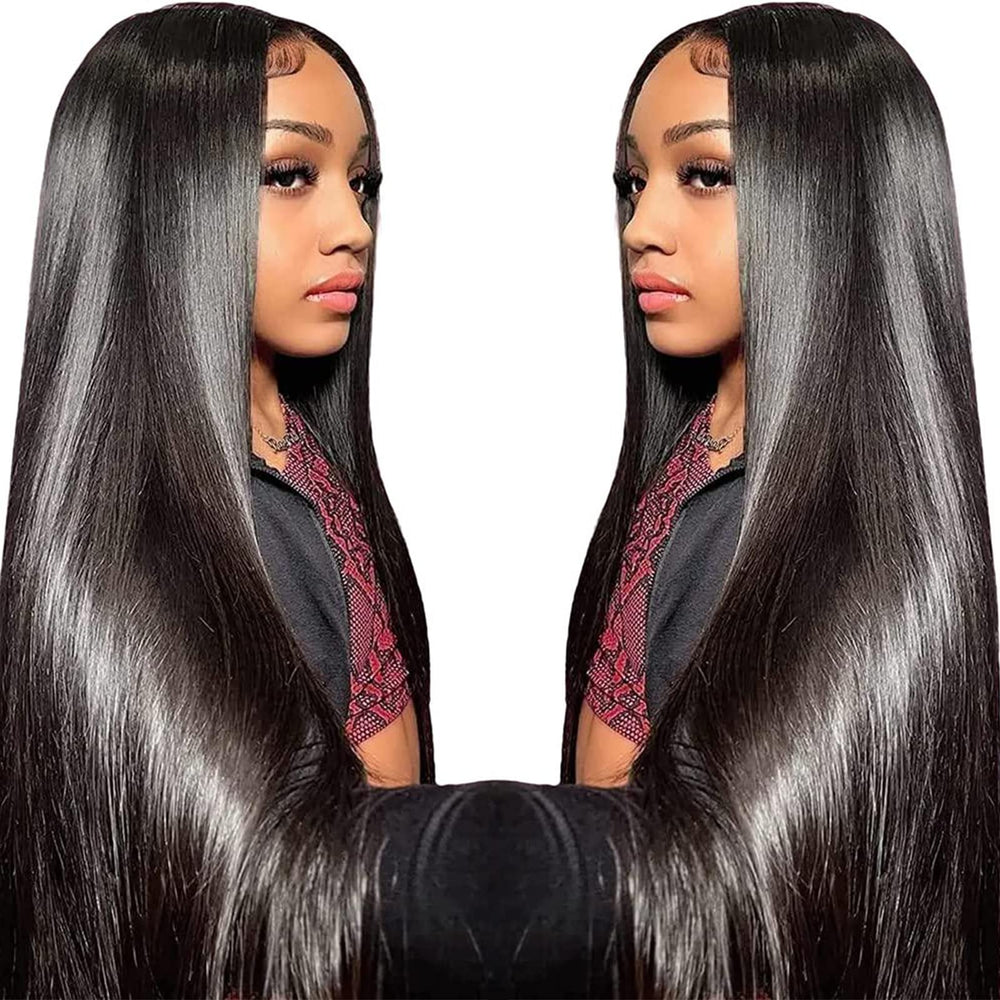 TTSMINS straight lace front wig with natural hairline for seamless daily wear.