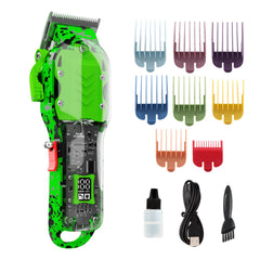 Tuanchuanrp professional hair clippers with LED display for precise battery tracking during grooming.