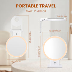 tubbede LED lights provide even, bright illumination for makeup precision