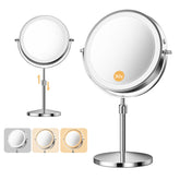 tubbede makeup mirror 1x/30x double-sided shows fine details for precise grooming