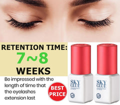 TUBeauty Sky Glue S+ bottle with glossy finish visible for bold lash line results.