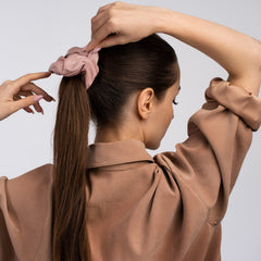 TUCEWP six-pack cotton scrunchies breathable and gentle on hair