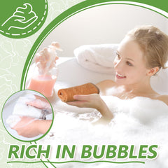 Tudomro exfoliating washcloth fibers with scrubber side ready to lift dirt and oil.