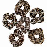 TUICARE leopard-velvet scrunchie large—great for thick hair and bold everyday looks.