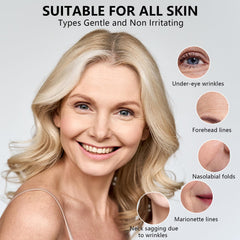 TUJHG Vitamin C Retinol Serum texture swirl shows silky, non-sticky finish.