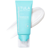 TULA Breakout Star acne moisturizer jar showing smooth texture for gentle acne care.
