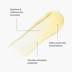 TULA Bright Start moisturizer spread on hand demonstrating quick absorption and hydration.