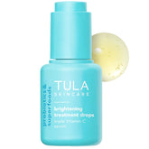 TULA Brightening Treatment Drops bottle promotes radiant skin with vitamin C.