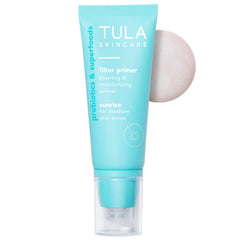 TULA Sunrise primer packaging shows a smooth, radiant makeup prep.