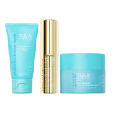 TULA Gold Glow Eye Balm in warm gold shade for cooling and brightening under-eye area.
