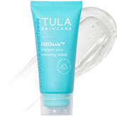 TULA H2Oasis bottle promoting hydration for a quick glow