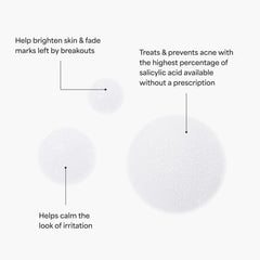 TULA Keep It Clear ingredients graphic features licorice and salicylic acid for brightening and clarity.