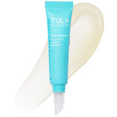 TULA lip mask jar closeup showing clear nourishing formula for hydrated lips