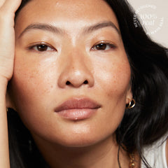 TULA Protect + Plump texture swatch reveals creamy, plumping feel.
