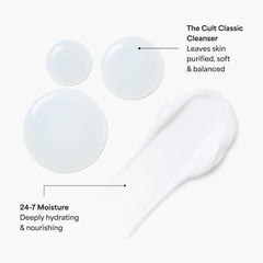 TULA Purifying Face Cleanser foam close up cleansing gently to remove dirt.