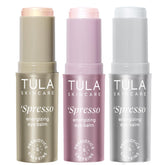TULA Spresso pink eye balm application for a cooling wake-up of the under-eye area