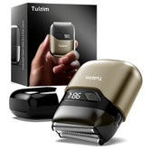 Tulzim Electric Foil Shaver three-heads contour following for precise beard trimming