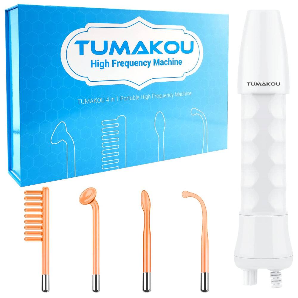 TUMAKOU high-frequency facial machine packaged for quick setup and gifting