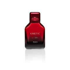 TUMI Kinetic for Men spray-action shot demonstrates easy application with a refined feel