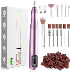 TUOBEO cordless nail drill portable design for on-the-go manicures.