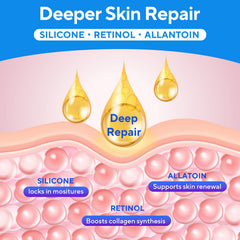 Tuoharliy Scar Cream applied on skin demonstrates quick absorption and hydration.
