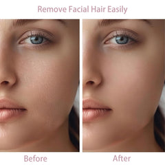 Tuokiy precise micro-knife head targets upper lip and chin for fine hair