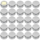 TUZAZO 24-pack aluminum tin cans with screw lids offer durable storage on the go.