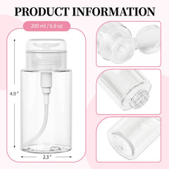 TUZAZO 3-pack pump bottle leak-proof cap highlighted for mess-free use