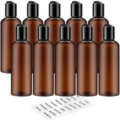 TUZAZO amber travel bottle 3.4oz with UV protection for light-sensitive products.