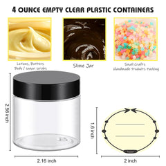 TUZAZO BPA-free PET plastic jar ensures safe storage for lotions and creams.