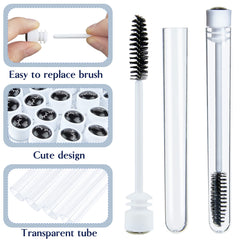 TUZAZO reusable empty tubes store brushes neatly and protect bristles.