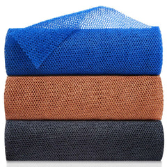 TUZIER African Net Sponge 3-piece set for durable exfoliation and smoother skin.