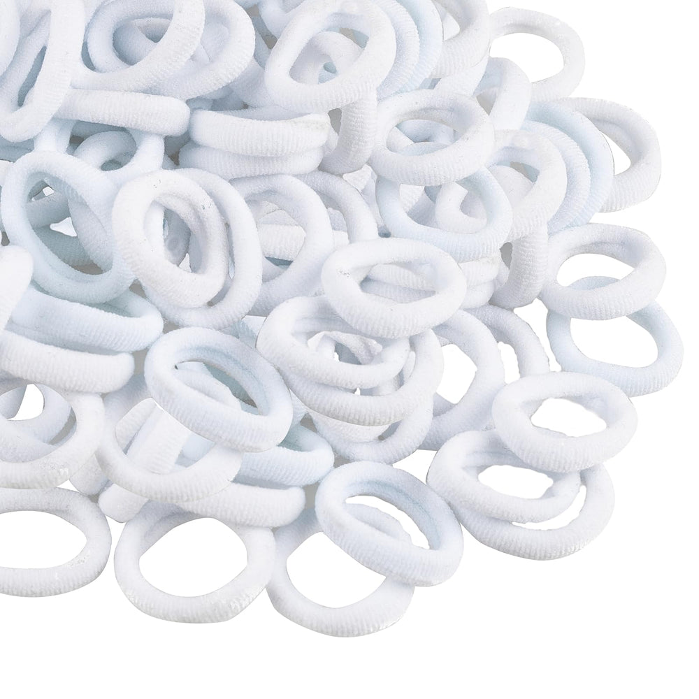 TVINLIK 400pcs baby hair ties in multicolor pack provide gentle hold for daily ponytails.