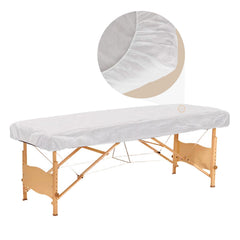 Tvvcalk disposable fitted massage table sheet with elastic edge for secure fit and quick changes