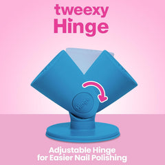 tweexy hinge untippable nail polish bottle holder anti-spill design supports mess-free sessions