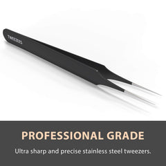 Tweezees surgical-grade Japanese stainless steel offers durable, long-lasting precision.