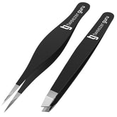 TWEEZER GURU ingrown hair tweezers with pointed nose for precise removal.