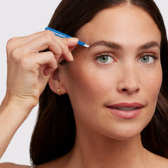 Tweezerman Mini Slant travel tweezers, precision tips captured to aid fine brow grooming.
