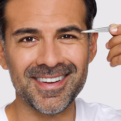 Tweezerman petite point tweezers capture fine hairs for ingrown-free results.