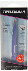 Tweezerman Slant Tweezer hair grab catches fine hairs for clean removal at the root