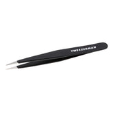 Tweezerman stainless steel point tweezer closeup for precise hair removal