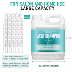 TWILASH BY DLY lash shampoo pump dispenser enables mess-free daily cleansing for extensions.