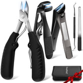 TwinWolf toenail clippers featuring ergonomic grip for comfort.