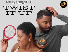 Twist It Up Bond Black comb washable surface stays clean between uses.