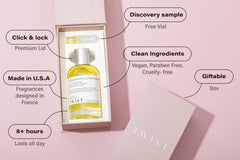 Twist Vanilla & Tobacco No. 12 packaging box conveys warm fragrance before purchase.