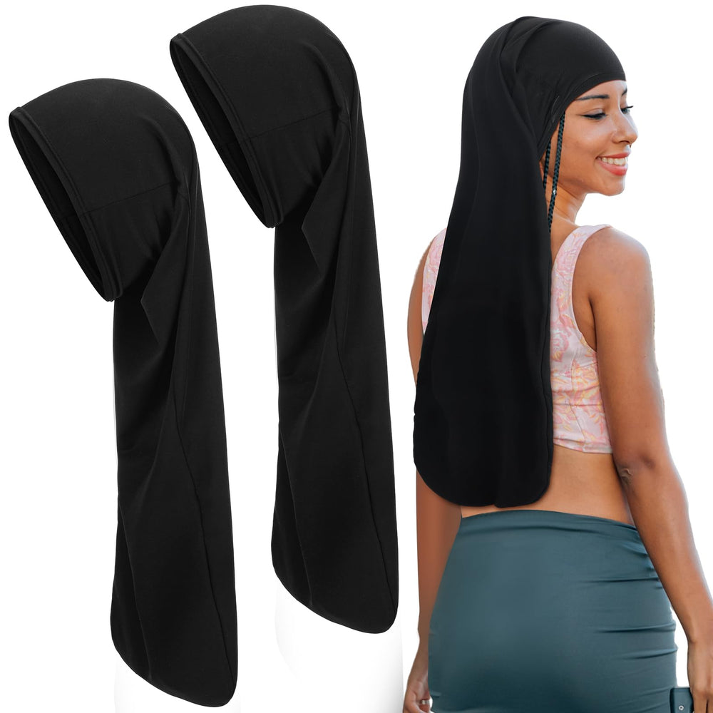 Twistover dreadlock cap 25inch long covers large locs for all-day protection.