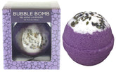 Two Sisters Lavender Bath Bomb close-up showing calming color release and soothing fragrance.