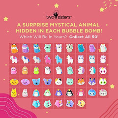 Two Sisters Mystical Bath Bombs create colorful bubbles for kid-friendly bath time