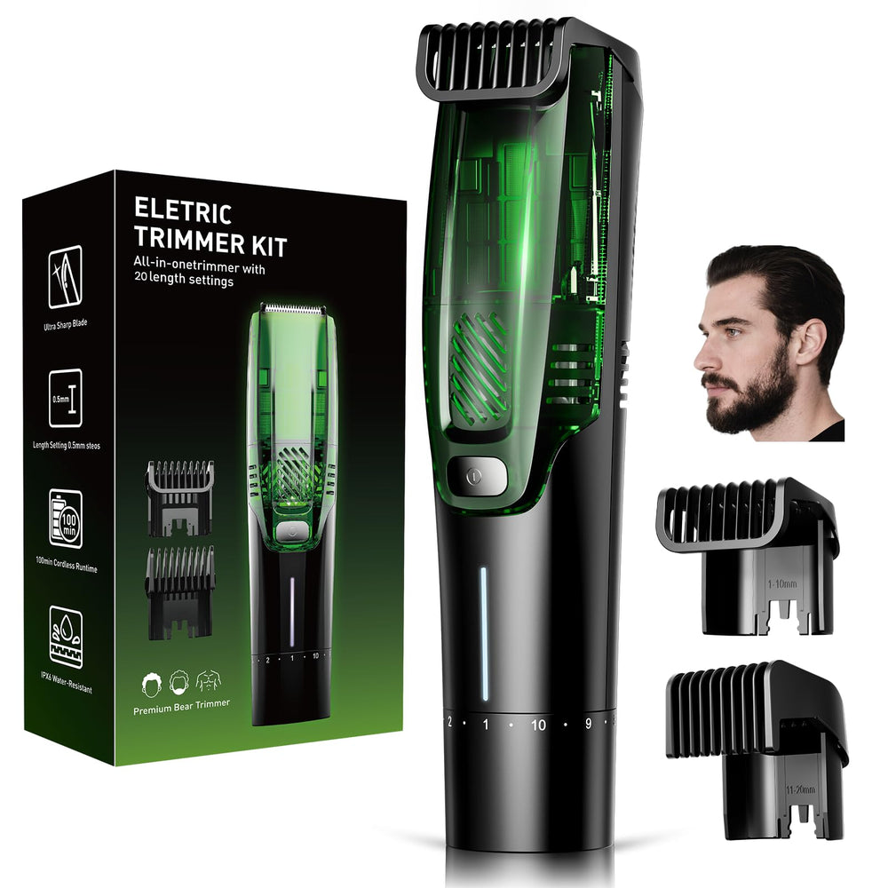 TXXTOL beard trimmer vacuum capture enabling mess-free grooming at home